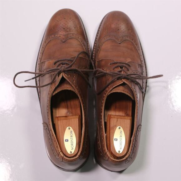 John Varvatos Light Brown Wingtip Oxford Leather Dress Shoes Men\'s US 9 M main image 10
